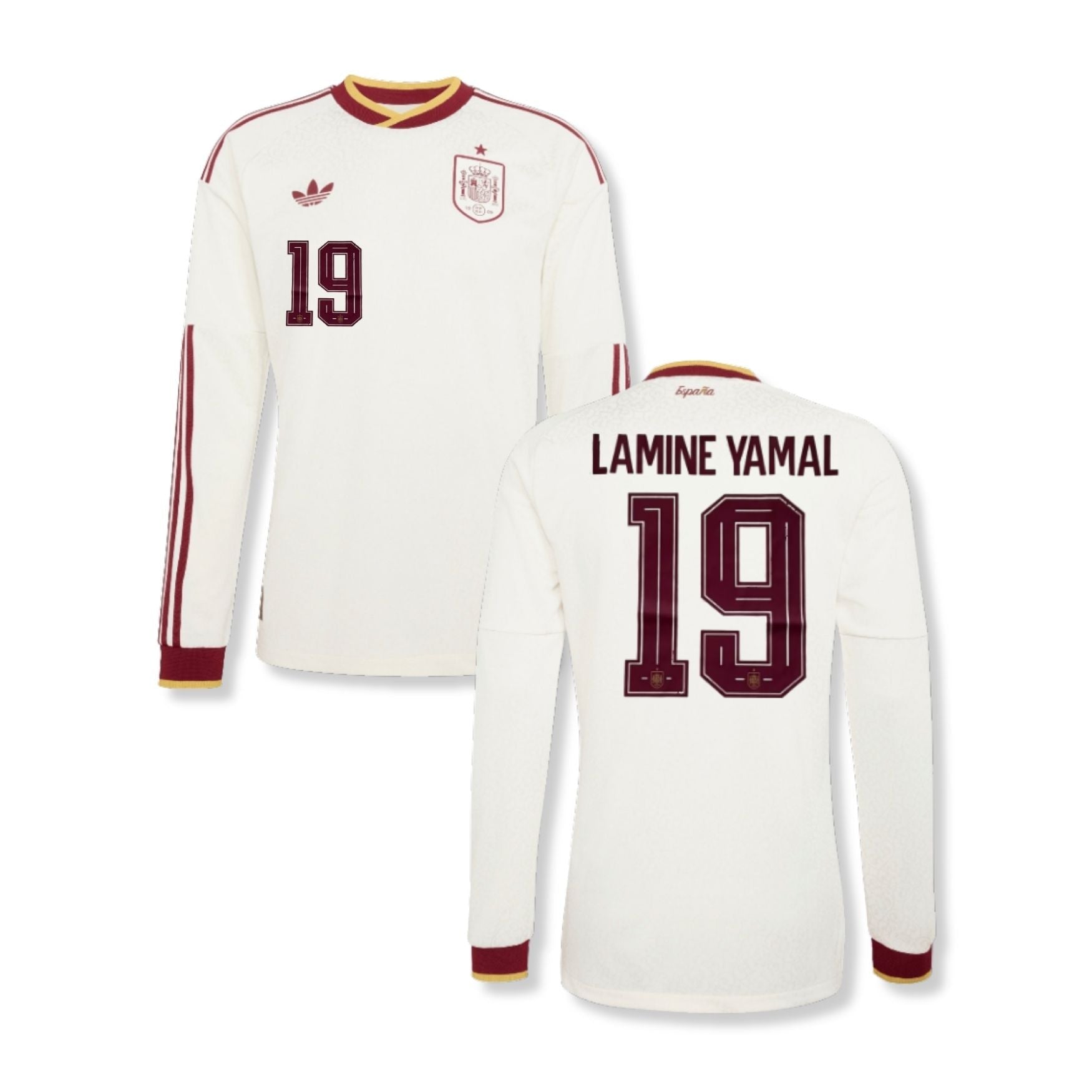 RFEF SPANIEN AUTHENTIC Trikot Away Herren langarm WM 2026 - LAMINE YAMAL 19 - sportiger.de