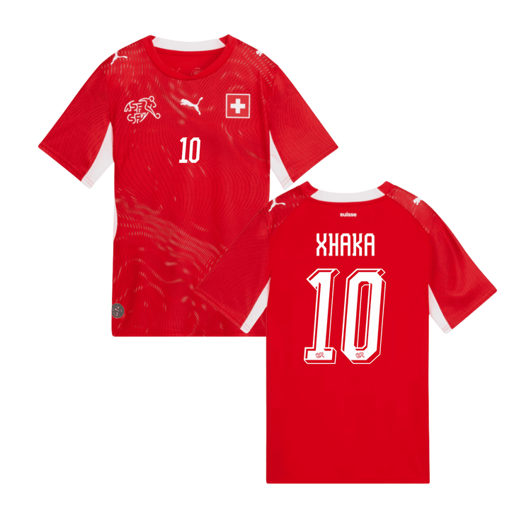 SFV SCHWEIZ AUTHENTIC Trikot Home Herren WM 2026 - XHAKA 10 - sportiger.de