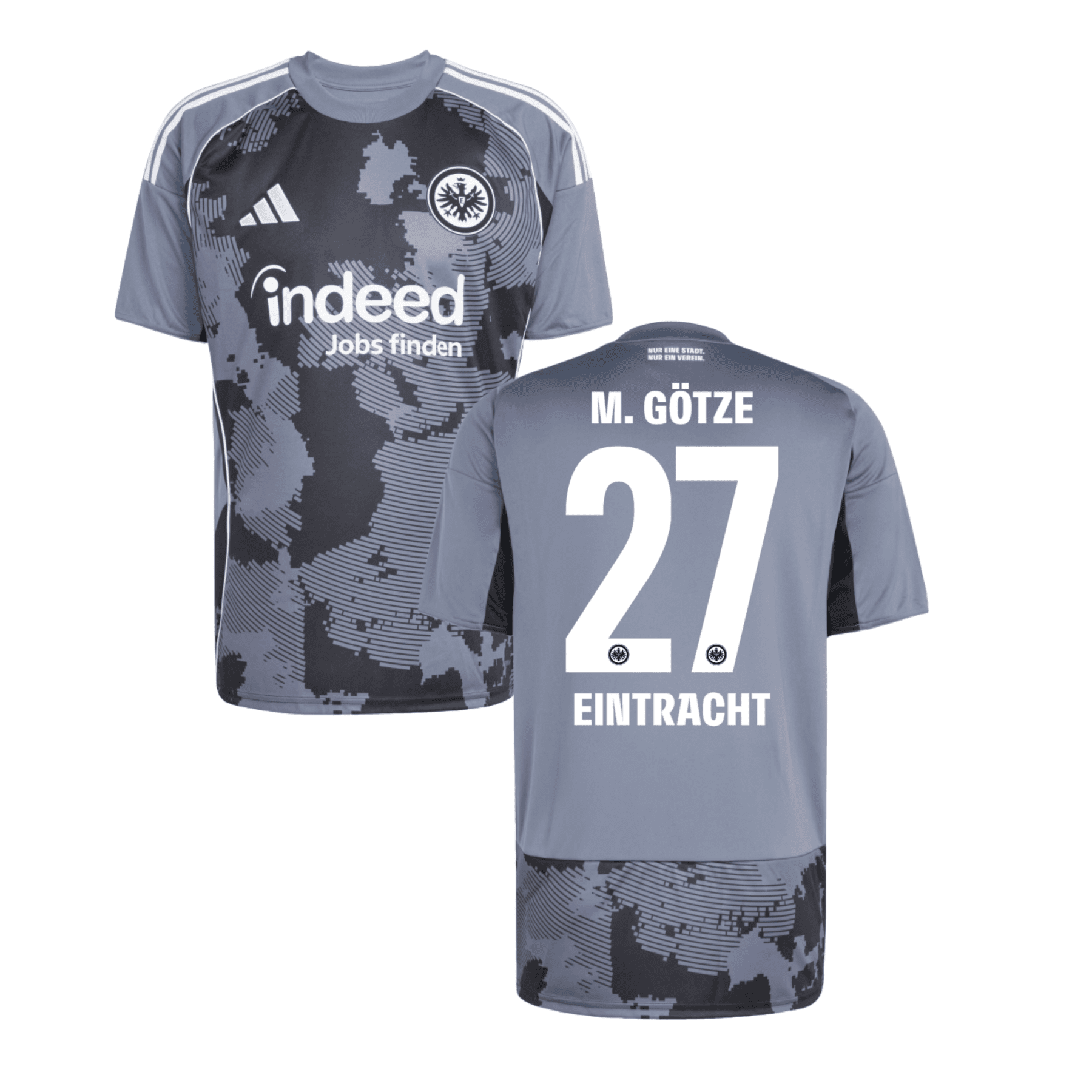 SGE EINTRACHT FRANKFURT Trikot 3rd Kinder 25 / 26 - M. GÖTZE 27 - sportiger.de