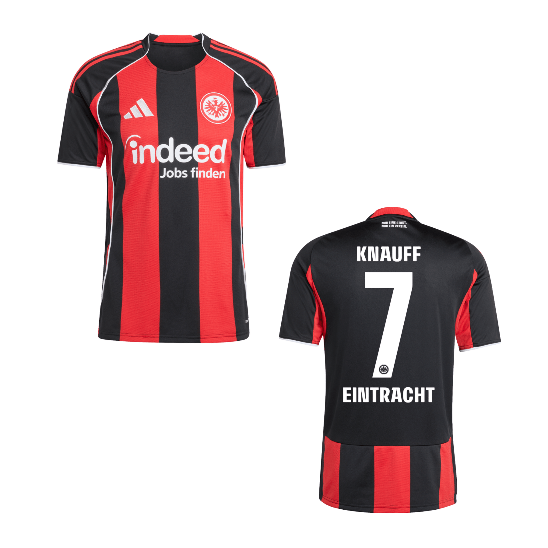 SGE EINTRACHT FRANKFURT Trikot Home Herren 25 / 26 - KNAUFF 7 - sportiger.de