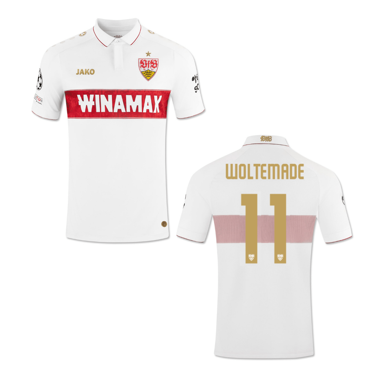 VFB STUTTGART Trikot Champions League Herren 24 / 25 - WOLTEMADE 11 - sportiger.de