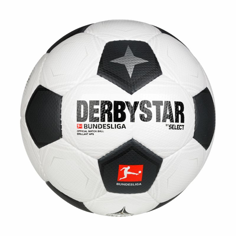 derbystar BUNDESLIGA BRILLANT APS CLASSIC V23 Spielball Gr. 5 weiß-schwarz